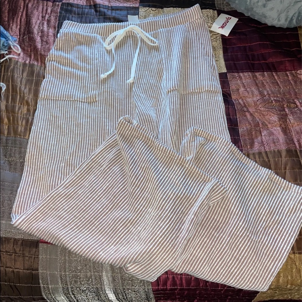 Stripe Flowy Soft Pants